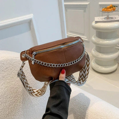 Sac Banane Orange Cuir | La Casa du Cuir Marron / Cuir Souple Sacs banane