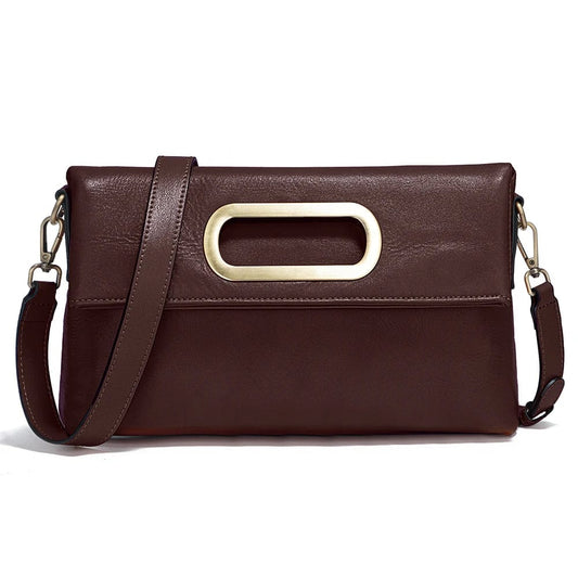 Sac à Main Tendance Femme Gabrielle | La Casa du Cuir Café / Cuir Sac bandoulière