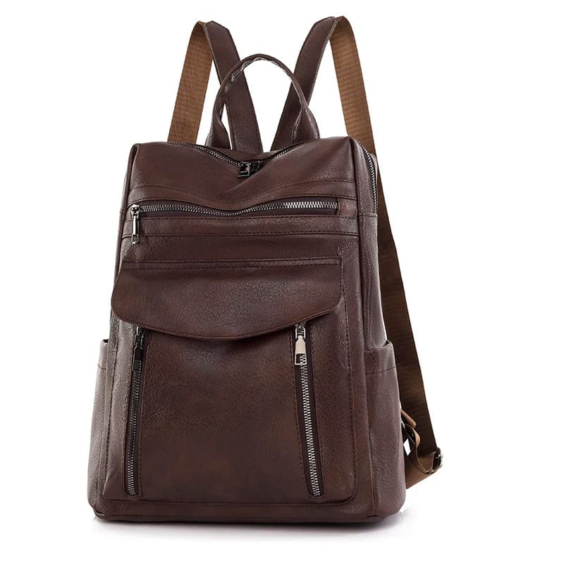 Sac à Dos Femme Sarah | La Casa du Cuir Café / Cuir Vegan sac à dos