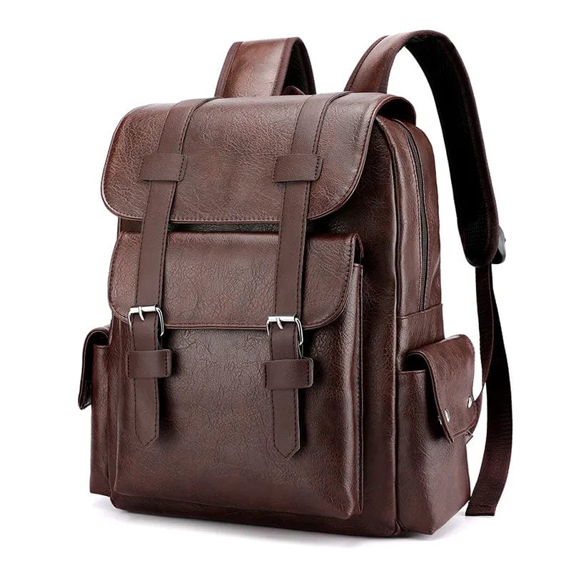 Sac à Dos Cuir Homme Harry Café / Cuir PU Sacs à dos