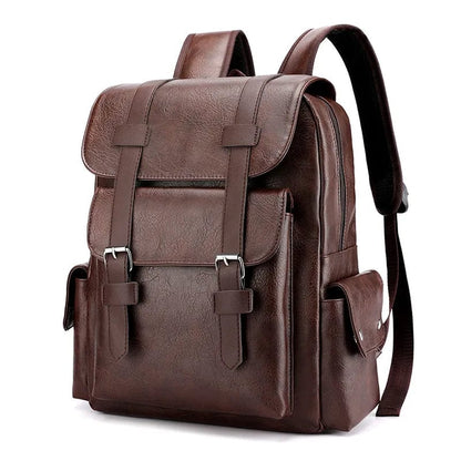 Sac à Dos Cuir Homme Harry Café / Cuir PU Sacs à dos