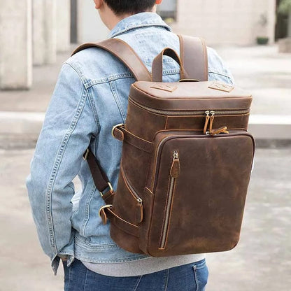 Sac à Dos Homme Cuir Salomon | La Casa du Cuir Marron / Cuir Véritable Sacs à dos