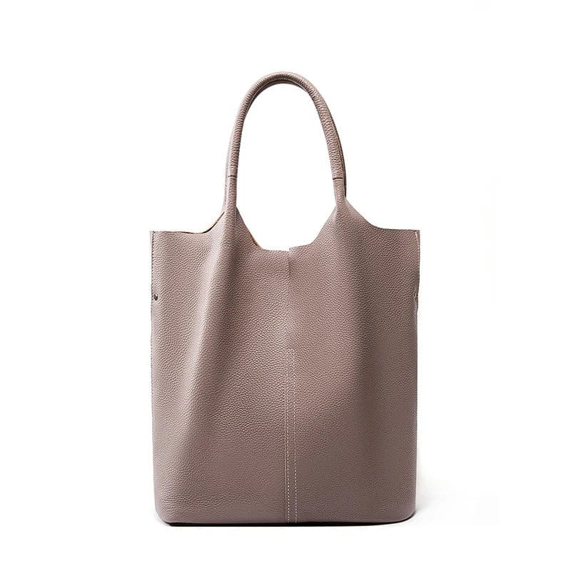 Sac Cabas XXL Grande Contenance | La Casa du Cuir Khaki / Cuir Véritable
