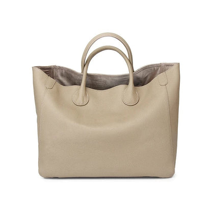 Grand Sac Fourre-Tout Femme – Couleurs Vives et Format XL khaki / Cuir Sac Cabas