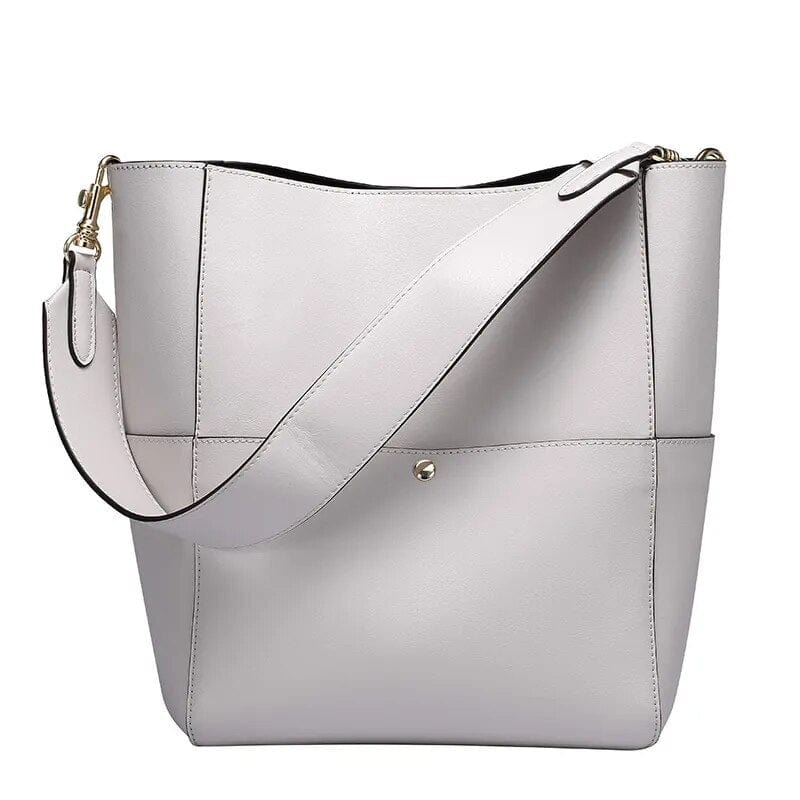 Sac Cabas Cuir Agatha – Marron Tendance et Souple Gris / Cuir Veritablé Sac Cabas