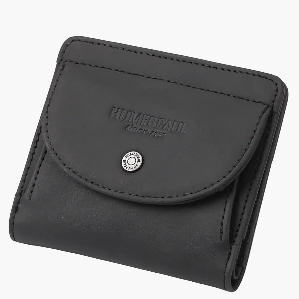 Mini Porte-Monnaie Femme Cuir Olivia | Compact & Chic Noir / Cuir