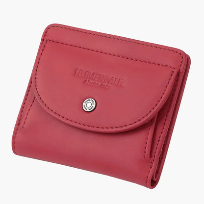 Mini Porte-Monnaie Femme Cuir Olivia | Compact & Chic Rouge / Cuir