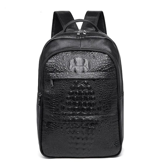 Sac à Dos Ordinateur Femme Tendance | La Casa du Cuir Noir / Cuir Véritable / 17 Pouces sac à dos
