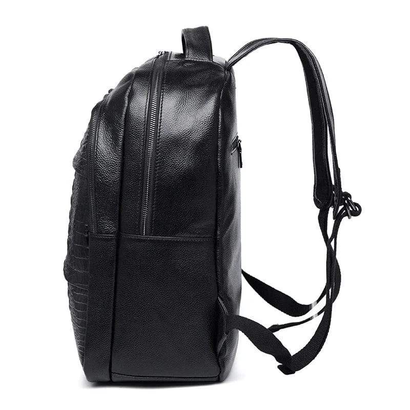Sac à Dos Ordinateur Femme Tendance | La Casa du Cuir Noir / Cuir Véritable / 17 Pouces sac à dos