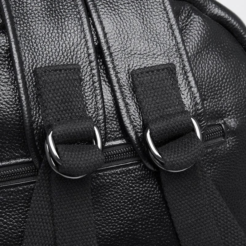 Sac à Dos Ordinateur Femme Tendance | La Casa du Cuir Noir / Cuir Véritable / 17 Pouces sac à dos