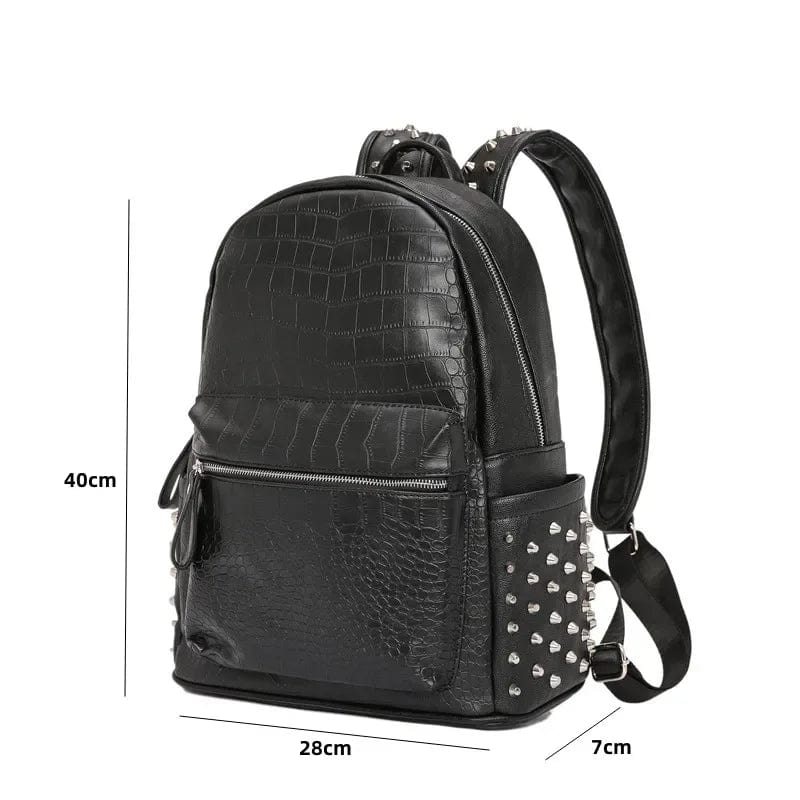 Sac à Dos Ordinateur Femme Alexandra | La Casa du Cuir Noir / Cuir Vegan sac à dos ordinateur