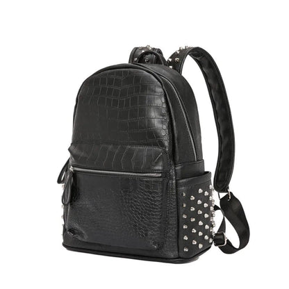 Sac à Dos Ordinateur Femme Alexandra | La Casa du Cuir Noir / Cuir Vegan sac à dos ordinateur
