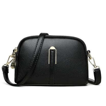 Sac à Main Femme à Bandoulière | La Casa du Cuir Noir / Cuir Vegan Sac Cuir Femme