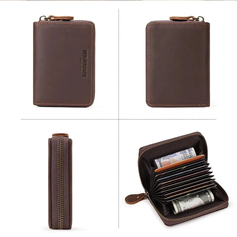 Porte Carte Zippé Homme｜La Casa Du Cuir Café