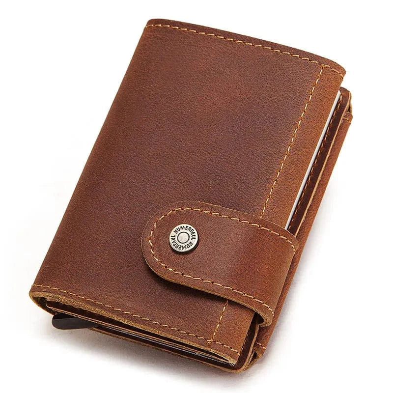 Porte Monnaie et Carte Homme｜La Casa Du Cuir Marron