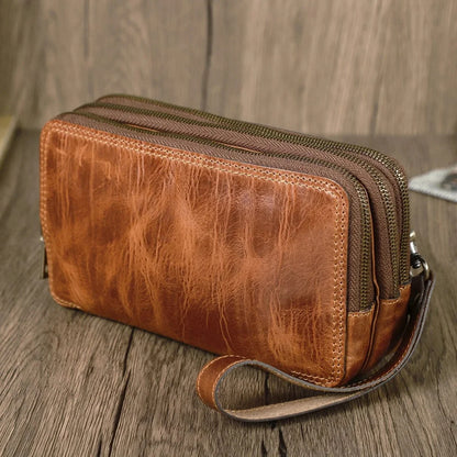 Portefeuille 3 Volets Homme Cuir｜La Casa Du Cuir Camel / Cuir