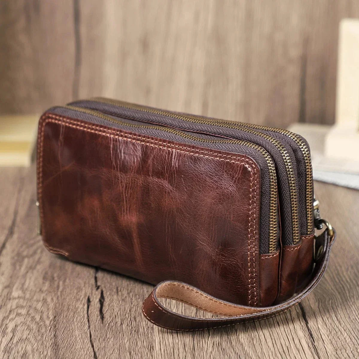 Portefeuille 3 Volets Homme Cuir