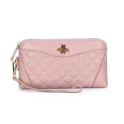 Portefeuille Compagnon pour Femme｜La Casa Du Cuir Rose / Cuir