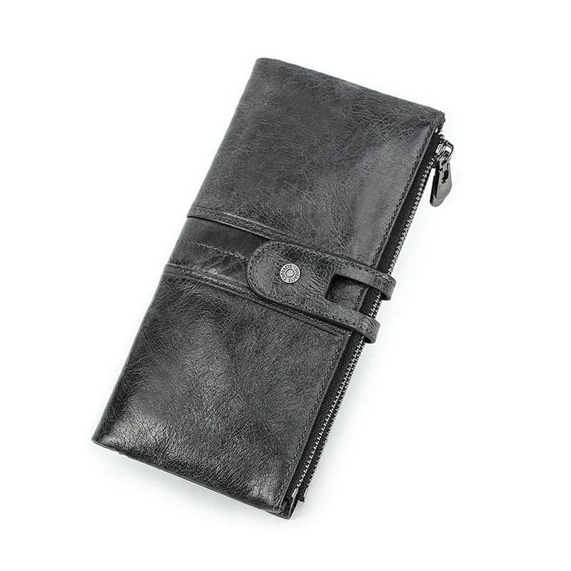 Portefeuille Cuir Femme｜La Casa Du Cuir Gris / Cuir