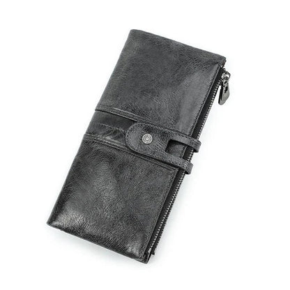 Portefeuille Cuir Femme｜La Casa Du Cuir Gris / Cuir