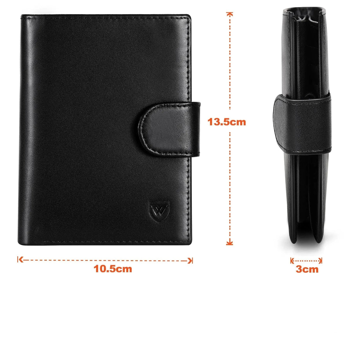 Portefeuille Cuir Homme Luxe｜La Casa Du Cuir Noir / Cuir de Vachette et Peau Microfibre