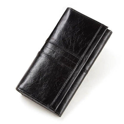Portefeuille en Cuir Femme｜La Casa Du Cuir Noir / Cuir