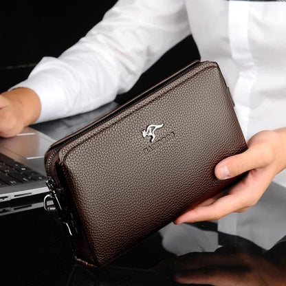 Portefeuille en Cuir Noir pour Homme｜La Casa Du Cuir