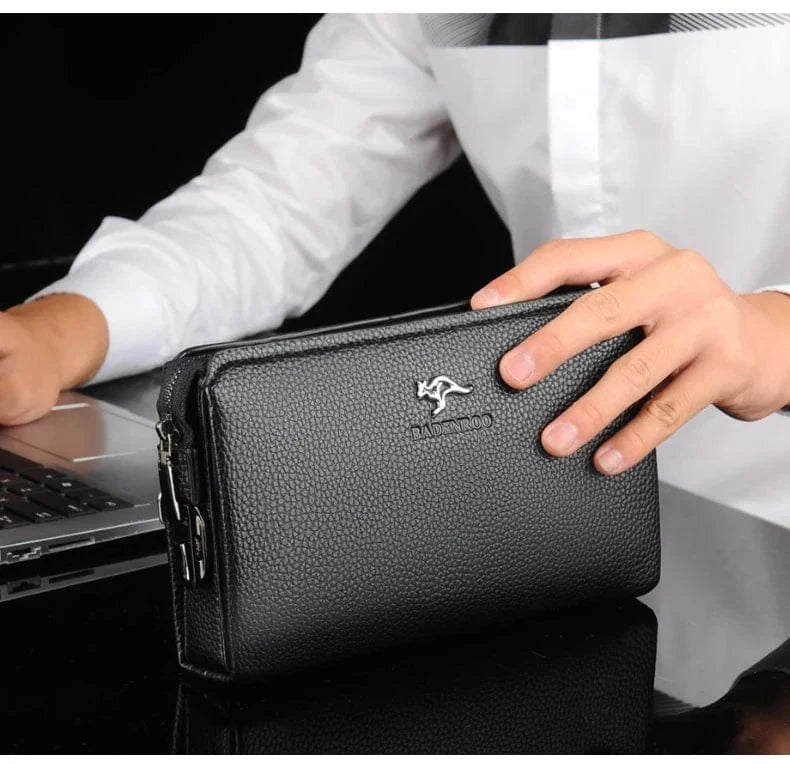 Portefeuille en Cuir Noir pour Homme｜La Casa Du Cuir