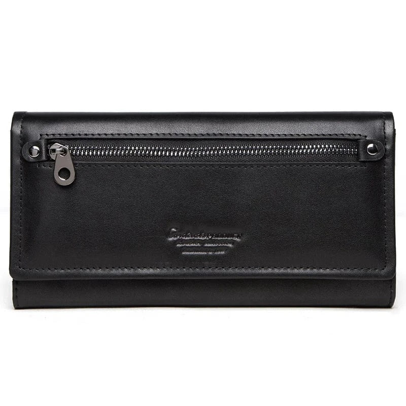 Portefeuille Femme en cuir｜La Casa Du Cuir Noir / Cuir