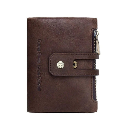 Portefeuille Femme Petit｜La Casa Du Cuir Café / Cuir