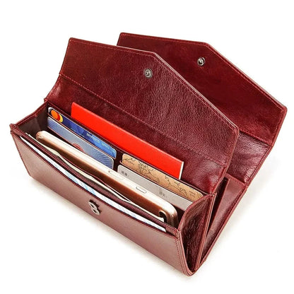 Portefeuille Femme Rouge｜La Casa Du Cuir