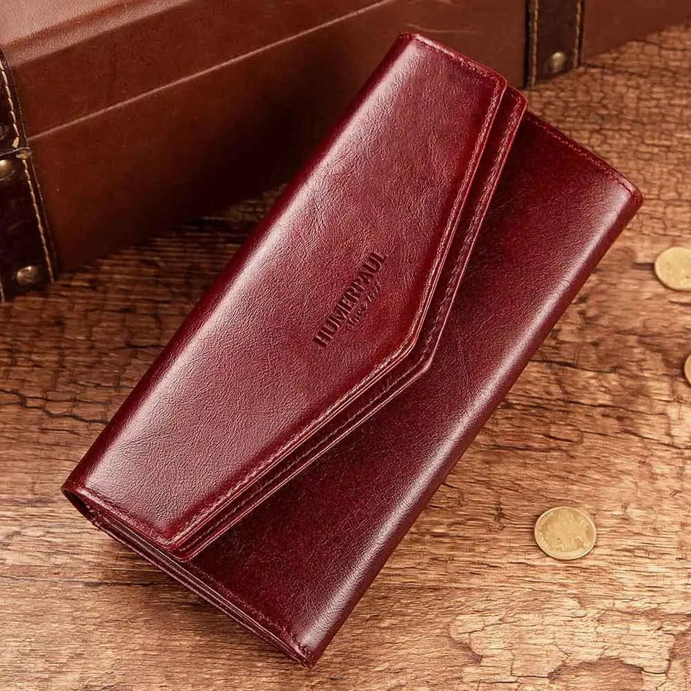 Portefeuille Femme Rouge｜La Casa Du Cuir