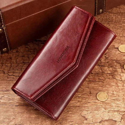 Portefeuille Femme Rouge｜La Casa Du Cuir