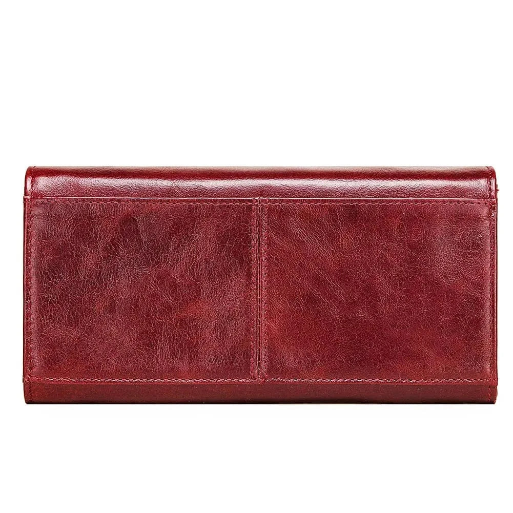Portefeuille Femme Rouge｜La Casa Du Cuir