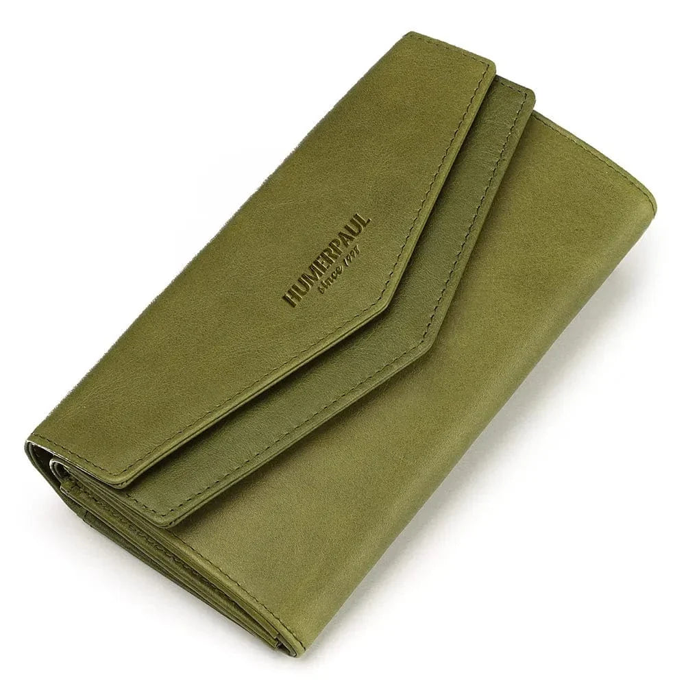 Portefeuille Femme Rouge｜La Casa Du Cuir Vert / Cuir
