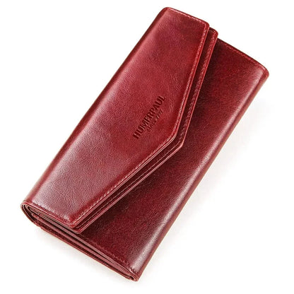Portefeuille Femme Rouge｜La Casa Du Cuir Rouge / Cuir