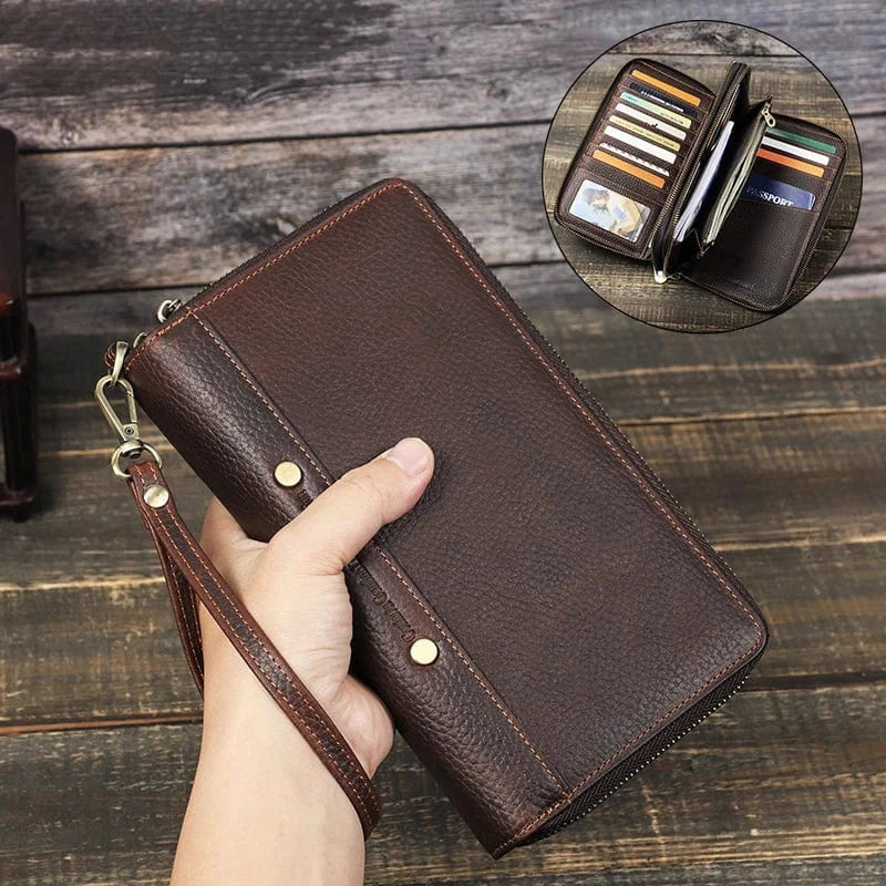 Portefeuille Homme Cuir 3 Volets｜La Casa Du Cuir Café / Cuir