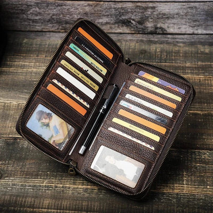 Portefeuille Homme Cuir 3 Volets｜La Casa Du Cuir Café / Cuir