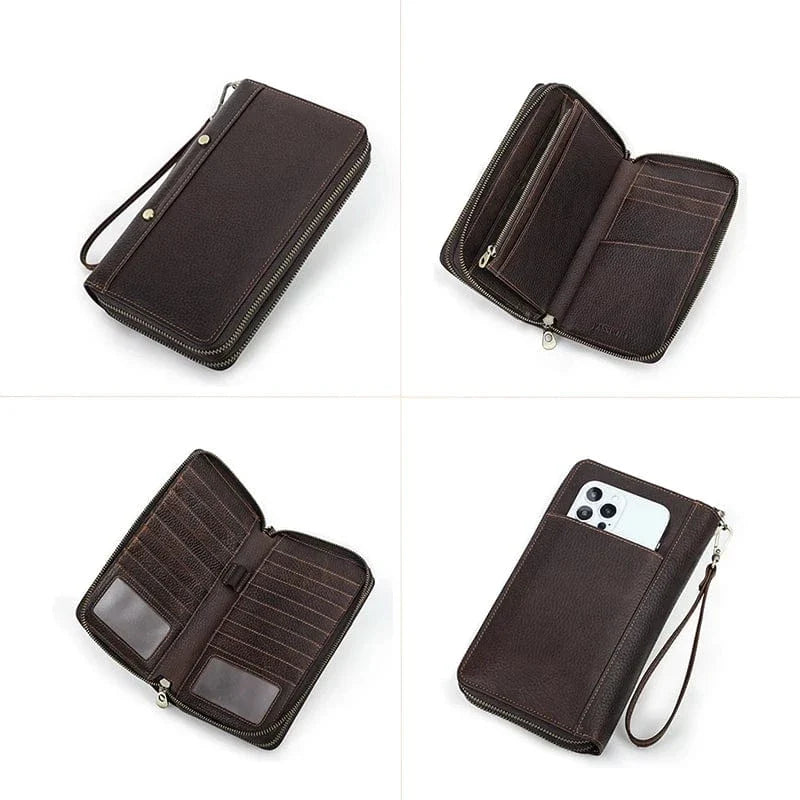 Portefeuille Homme Cuir 3 Volets｜La Casa Du Cuir Café / Cuir