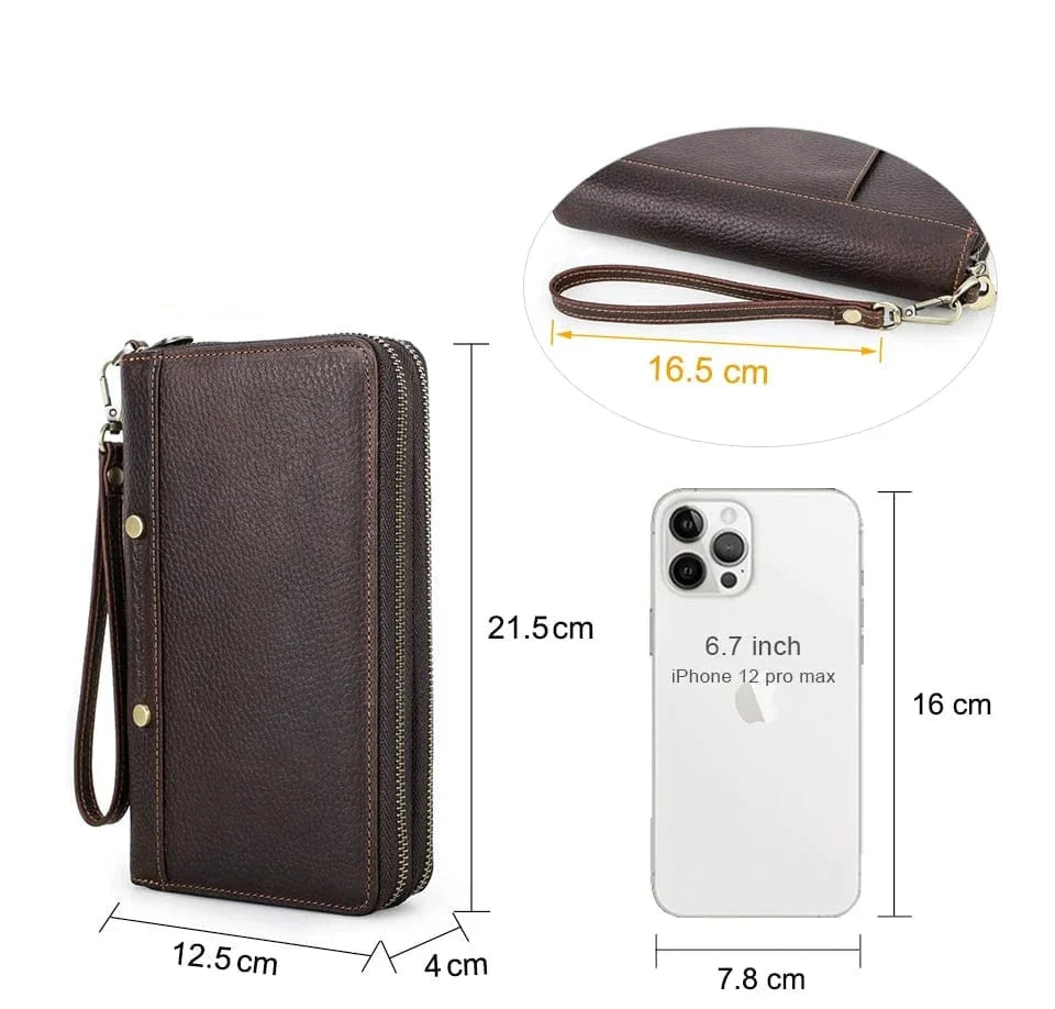 Portefeuille Homme Cuir 3 Volets｜La Casa Du Cuir Café / Cuir