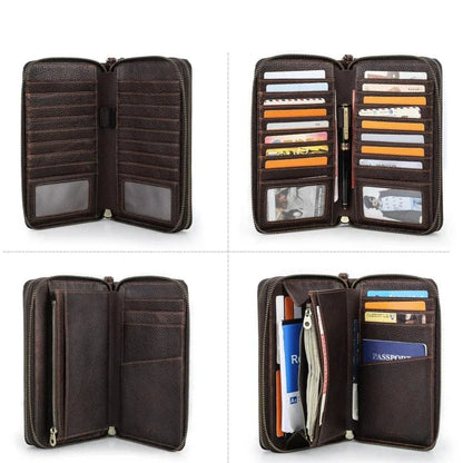 Portefeuille Homme Cuir 3 Volets｜La Casa Du Cuir Café / Cuir
