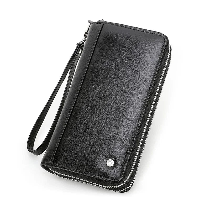 Portefeuille Homme Grand Format｜La Casa Du Cuir Noir / Cuir