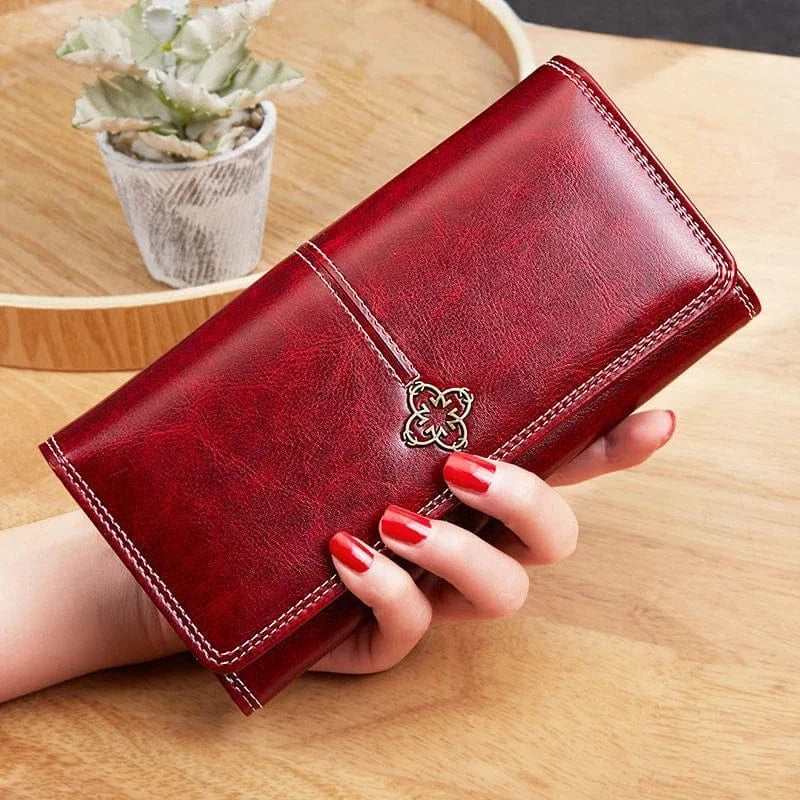 Portefeuille Rouge｜La Casa Du Cuir Rouge / Cuir (PU)