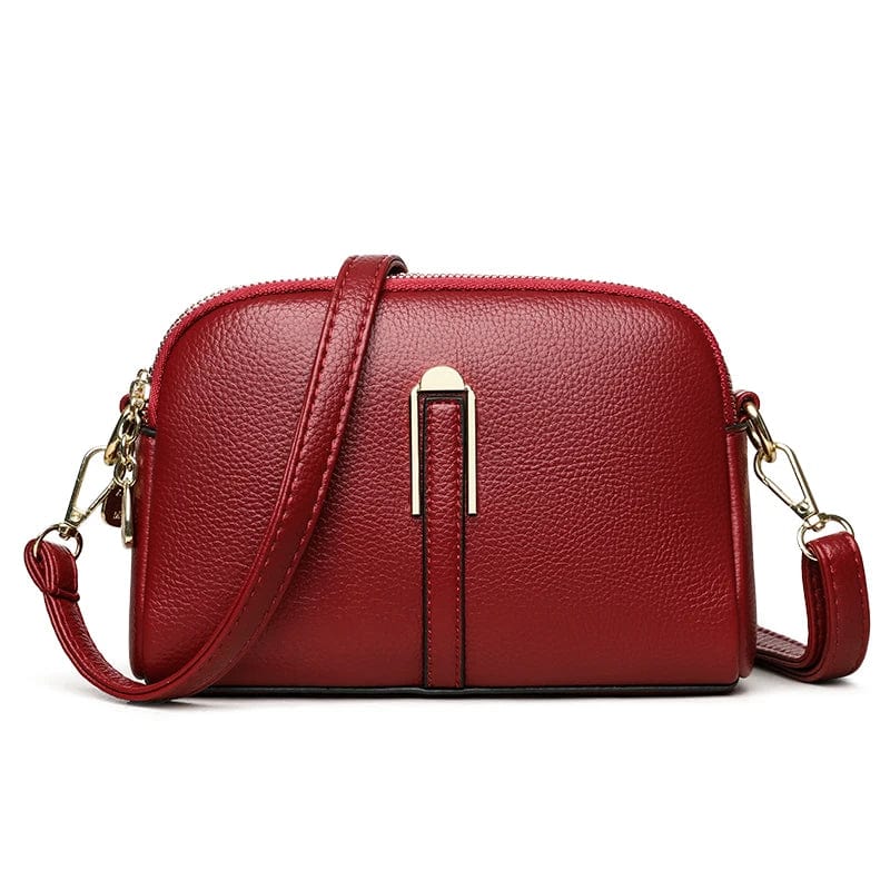 Sac à Main Femme à Bandoulière | La Casa du Cuir Rouge / Cuir Vegan Sac Cuir Femme