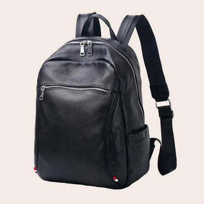 Sac à Dos Bureau en Cuir Noir – Élégant & Professionnel | Sam Noir / Cuir sac à dos ordinateur