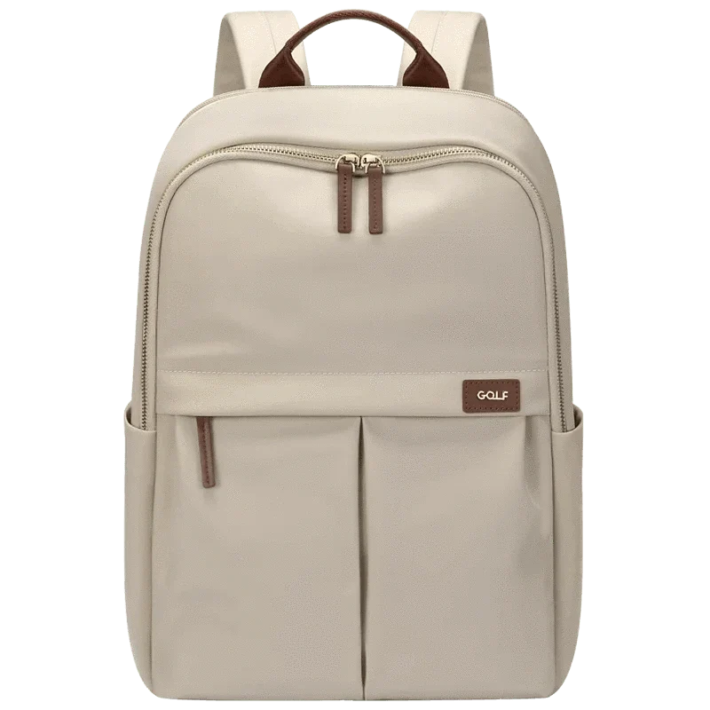 Sac a Dos Chic Femme | La Casa du Cuir Apricot / 30x43x13 cm