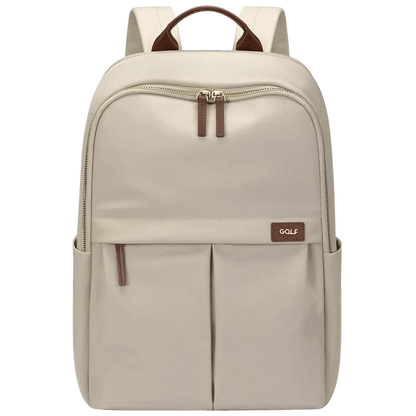 Sac a Dos Chic Femme | La Casa du Cuir Apricot / 30x43x13 cm
