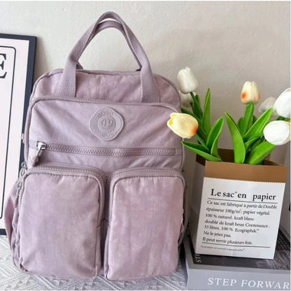 Sac a Dos Collégiens Léo | La Casa du Cuir Violet / 14 Pouces / Nylon Oxford sac à dos