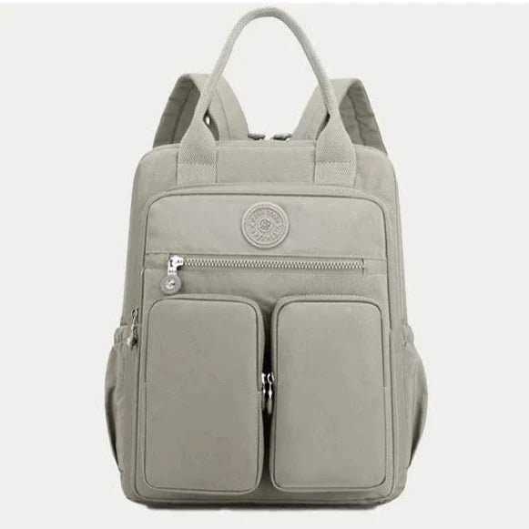 Sac a Dos Collégiens Léo | La Casa du Cuir Beige / 14 Pouces / Nylon Oxford sac à dos