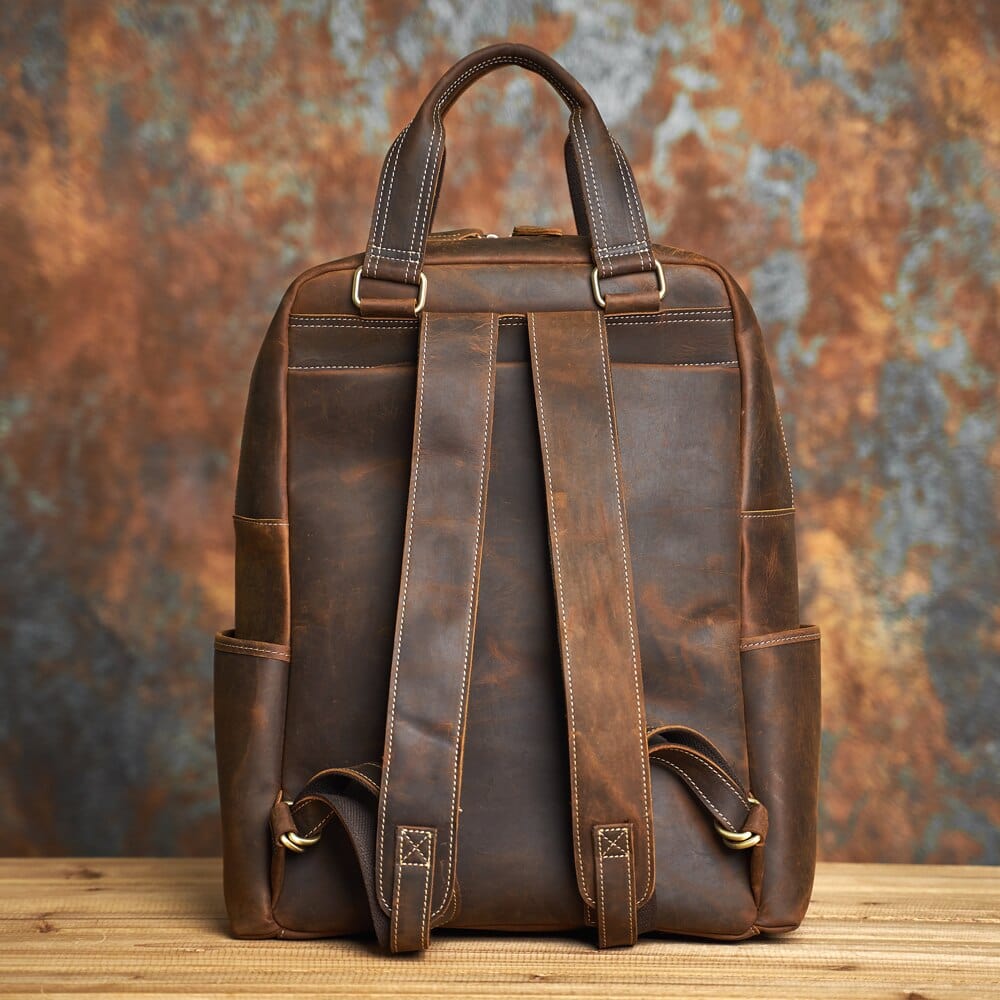 Sac à Dos Cuir Homme Carlos | La Casa du Cuir Café / Cuir / Homme sac à dos